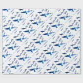 Papier Cadeau Mouche avec des aigles (Plat)