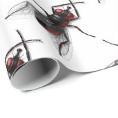 Papier Cadeau Mouche de Chambre (Coin rond)