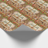 Papier Cadeau Mouches familiales à Noël (Coin)