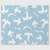 Papier Cadeau Mouettes en vol (Plat)
