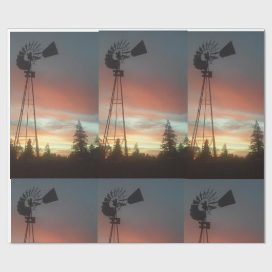 Papier Cadeau Moulin à vent Sunsey (Plat)