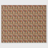 Papier Cadeau Mouse King, Enchanter Gold Nutcracker Ballet (1) (Plat)