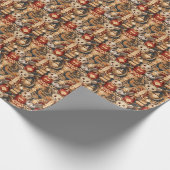 Papier Cadeau Mouse King, Enchanter Gold Nutcracker Ballet (1) (Coin)