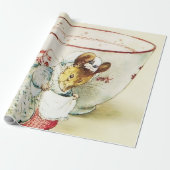 Papier Cadeau "Mouse Seamstress and Teacup" de Beatrix Potter (Déroulé)