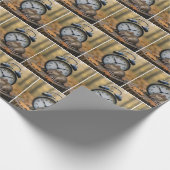 Papier Cadeau Mouse Sleeping By an Alarm Clock (Coin)