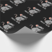 Papier Cadeau Mouse tache Funny Mouse Pun Dark BG (Coin)