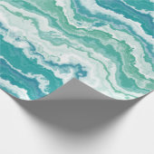 Papier Cadeau mousse de mer marbrée : (Coin)