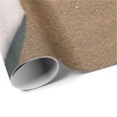 Papier Cadeau Mousse de mer sur sable (Coin rond)