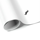 Papier Cadeau Moustache (Coin rond)