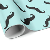 Papier Cadeau Moustache (Coin rond)