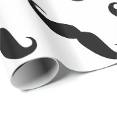 Papier Cadeau Moustache (Coin rond)