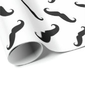 Papier Cadeau Moustache (Coin rond)