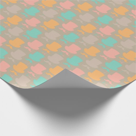 Papier Cadeau Moustache 2 (Coin)