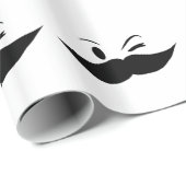 Papier Cadeau Moustache Kinky (Coin rond)