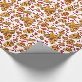 Papier Cadeau Moustaches Halloween de piments de crânes de (Coin)