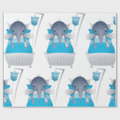 Papier Cadeau Moustique malade (Plat)