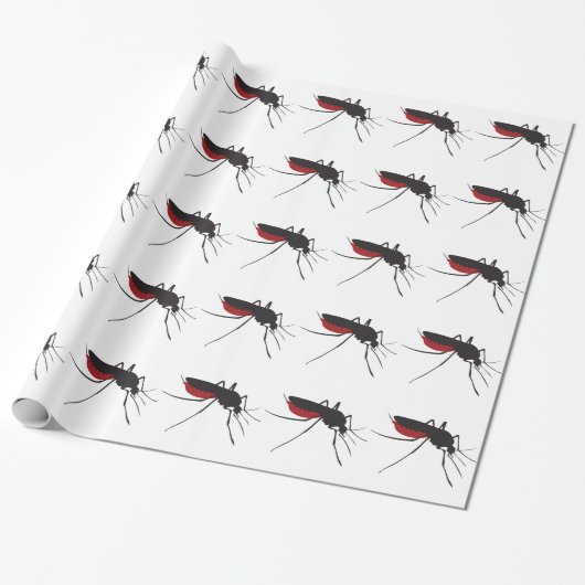 Papier Cadeau Moustique sanglant (Déroulé)