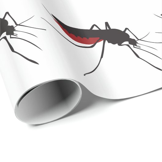 Papier Cadeau Moustique sanglant (Coin rond)