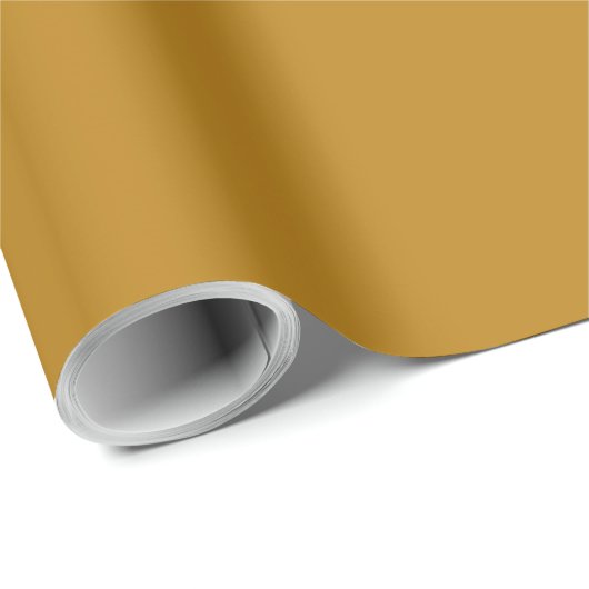 Papier Cadeau Moutarde foncée couleur foncée jaune (Coin rond)