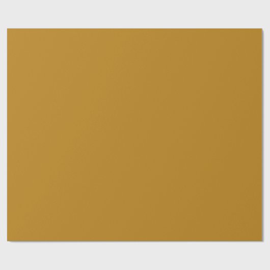 Papier Cadeau Moutarde foncée couleur foncée jaune (Plat)