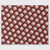 Papier Cadeau Mouton de Tricot amusant (Plat)