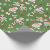 Papier Cadeau Moutons d'hiver (Coin)