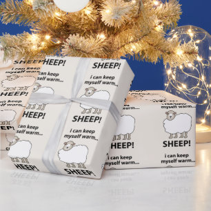 Papier Cadeau Moutons que je peux garder au chaud Moutons