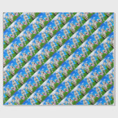 Papier Cadeau Moutons sautants (Plat)