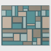 Papier Cadeau moyen siècle moderne, moyen siècle, moderne, abstr (Plat)