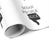 Papier Cadeau Moyenne Des Gens Suck (Coin rond)