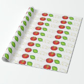 Papier Cadeau Mozzarella Tomato Basil Italien nourriture Caprese (Déroulé)