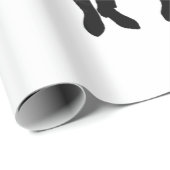 papier cadeau Mr et Mr blanc et noir (Coin rond)