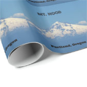 Papier Cadeau Mt Hood, Portland, Oregon (Coin rond)
