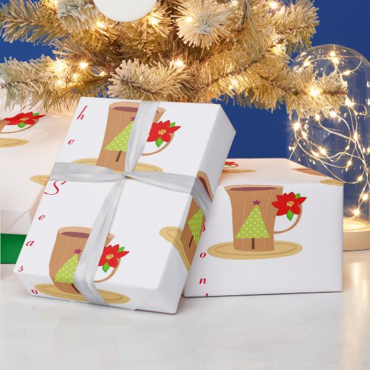 Papier Cadeau Mug Emballage de Noël (Vacances)