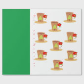Papier Cadeau Mug Emballage de Noël (Plat)