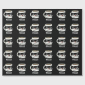 Papier Cadeau Mugger Funny Mug Puns Dark BG (Plat)
