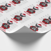 Papier Cadeau Mugshot Mauvais Père Noël Chien Drôle Noël (Coin)