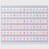 Papier Cadeau Multi-color snowflakes (Plat)