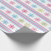 Papier Cadeau Multi-color snowflakes (Coin)