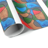 Papier Cadeau Multi Couleur (Coin rond)