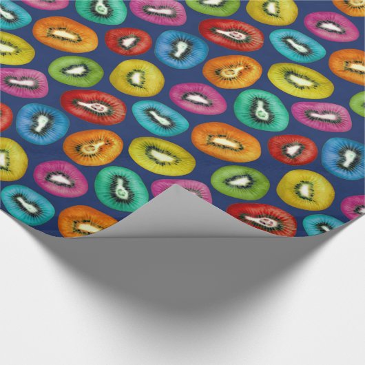 Papier Cadeau Multicolor Kiwi Motif (Coin)