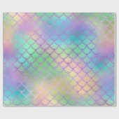 Papier Cadeau Muniorne à lunettes de sirène - Menthe violette as (Plat)