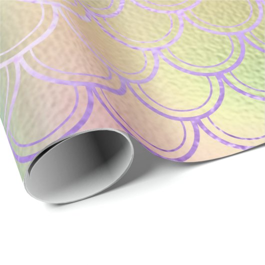 Papier Cadeau Muniorne à lunettes de sirène - Menthe violette as (Coin rond)