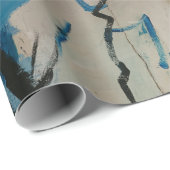Papier Cadeau Mur abstrait multicolore (Coin rond)