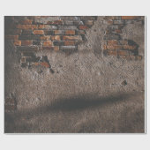 Papier Cadeau Mur avec briques cassées (Plat)