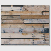 Papier Cadeau mur Brown en bois (Plat)