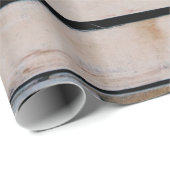 Papier Cadeau mur Brown en bois (Coin rond)