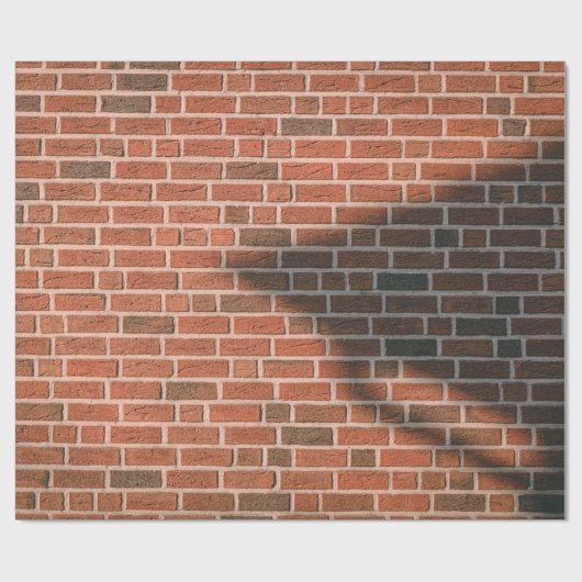 Papier Cadeau Mur Brown en brique (Plat)