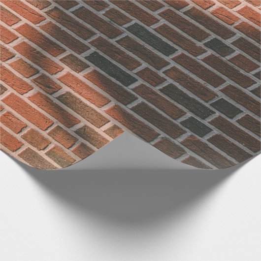 Papier Cadeau Mur Brown en brique (Coin)