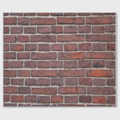 Papier Cadeau Mur Brown en brique (Plat)